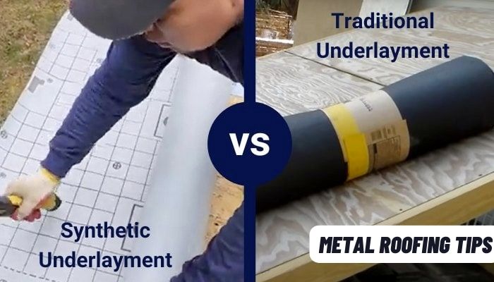 Pros and Cons of Using Synthetic vs. Traditional Underlayments for a Metal Roof